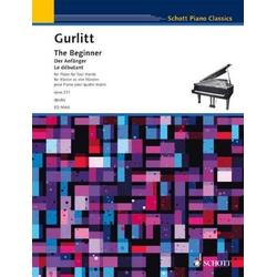 GURLITT:THE BEGINNER OP.211 FOR PIANO 4 HANDS