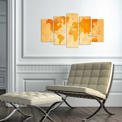 Wallity Set Slika 5MAPMDF-09, 5 Delova