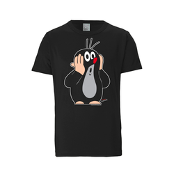 LOGOSHIRT Majica Der kleine Maulwurf  siva / rdeča / črna / bela
