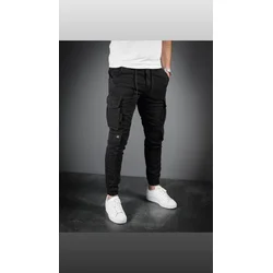 Denistar Muške pantalone 100/2599, Kargo, Crne