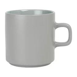 Siva keramična skodelica za čaj Blomus Pilar, 250 ml