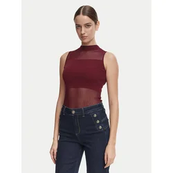 Morgan Top 252-MJULIE Bordo rdeča Slim Fit