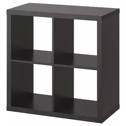 KALLAX Spojene police, crnosmeđa, 77x77 cm