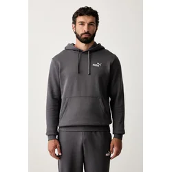 Puma pulover s kapuco moški z bombažem Essentials