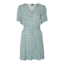 Vero Moda Alba Obleka 804744 Zelena