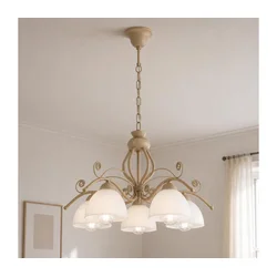 Brilagi - Luster na lancu ANTICO MODERN 5xE27/60W/230V bež