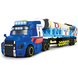 Dječja igračka Dickie Toys - Kamion s tegljačem i raketom, sa zvukovima i svjetlima
