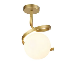 Rabalux Plafonjera Sarabi, 1xE27, 20W, H32cm, Zlatne boje
