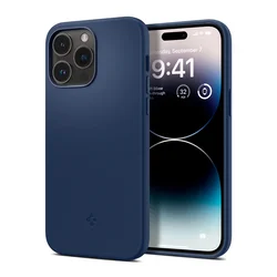 Maska Spigen silicone Fit Mag Magsafe za iPhone 14 Pro, Tamnoplava