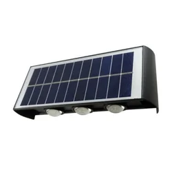 Nazidna solarna lampa yw13173-3253-2x3 3000k, ip44, 210x80x55 mm