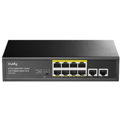 Cudy GS1010PS2 Mrežni ruter 8-Port Gigabit PoE+ Switch, 2 Uplink Gigabit Ports, 2 Gigabit SFP Slots 120W