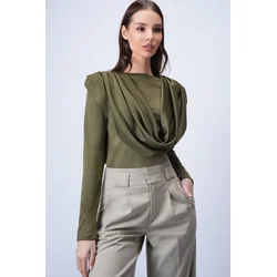 Trend Alacati Stili Ženska bluza Alc-X15063, Kaki