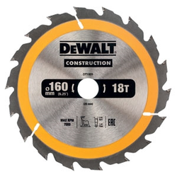 Dewalt List kružne pile za drvo DT1931, 18 Zuba, 160x20mm