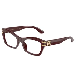 Dolce&Gabbana Ženski okvir za dioptrijske naočare, Četvrtaste, Bordo