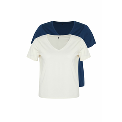 Trendyol Curve Multicolored 2-Pack Basic Knitting T-shirt