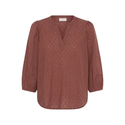 Kaffe Bluza Bea temno rjava