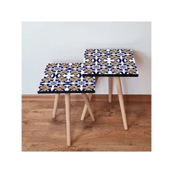 Hanah Home Sklapajući Stočić 2 Komada 2SHP26 - Navy Plavo