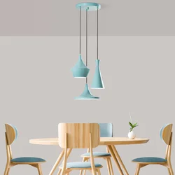 Opviq Luster Tom-3556, 45-135cm, 3xE27 s, Tirkizni