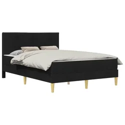 Vidaxl Konstrukcija postelje Črna 120 x 200 cm Poliester