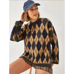 Bianco Lucci Pulover Pullover temno siva