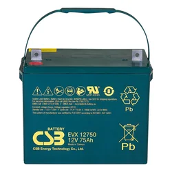 Backup Battery CSB EVX12750 12V, 75Ah, 500A