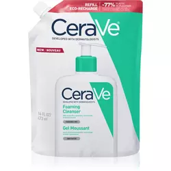 CeraVe Penušavi gel za čišćenje za normalnu do masnu kožu, 473 ml Refill