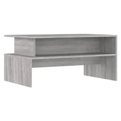 Stolić za kavu siva boja hrasta 90x55x42,5 cm konstruirano drvo