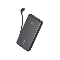 ANKER Zolo 10000mAh, 22.5W, sa ugrađenim USB-C kablom, Power Bank crni