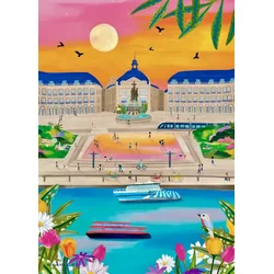Pieces & Peace - Puzzle Bordeaux - Place de la Bourse - 500 kosov