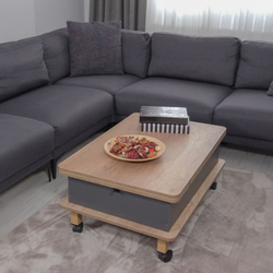 Hanah Home Sto za dnevnu sobu Nino 90x40x60 cm, Antracit