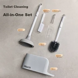 Xijie Set za WC šolju, 4 dela, Sivi