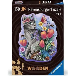 Ravensburger Lesena obrisna sestavljanka Magic Cat 150 kosov