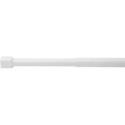 Telesk. šipka za zavesu fi 19mm 110-185cm bela Ridder