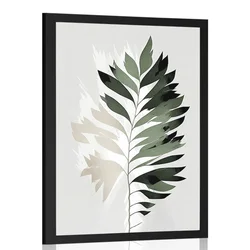 Plakat minimalistična praprot - 40x60 white