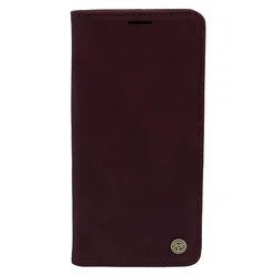 Maska za telefon LEATHER RETRO FLIP za Xiaomi Mi 12, Bordo