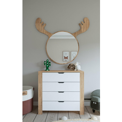 HANAH HOME Komoda Nisan 1600 026 White Walnut