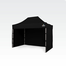Paviljon za zabave 2x3m - plus 3 stene - Črna