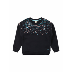 ESPRIT Sweater majica, mornarsko plava / cijan plava / svijetloljubičasta