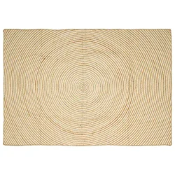 Tepisi za područja Bijela 200 x 290 cm Juta