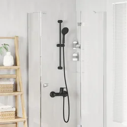 Set sustava za tuš Crna 71 cm Nehrđajući čelik