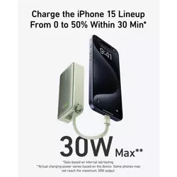 ANKER Eksterna baterija 30W sa USB-C Kablom, Zelena