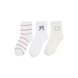 Trendyol Milla Ženski set čarapa Thmss26Co00017, 3 para, Krem