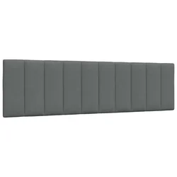 shumee vidaXL Vzglavna stranica temno siva 180 cm blago