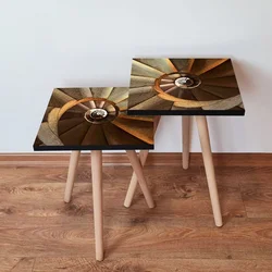 Hanah Home Set klub stolova, 2 komada Šareni