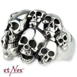 Prstan ETNOX - Skulls - SR1407