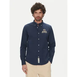 La Martina Srajca Alfred MAC601 PP483 Mornarsko modra Regular Fit