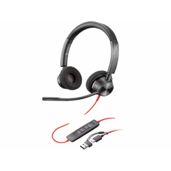 Slušalice HP Poly BW 3320 Stereo -M USB-C HS +USB-C/A/8X220AA/crna