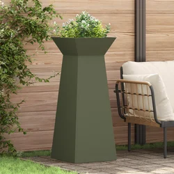 Stup saksija 2 pcs Maslinasta 40 x 40 x 100 cm
