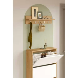 HANAH HOME Čiviluk Leon Walnut