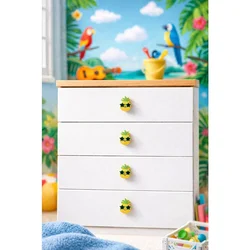 Ananas YellowGreen Decorative Handle Set